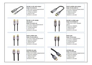 8K USB C To DP Cable